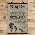 VK030 - To My Son - English - Viking Canvas With The Wood Frame