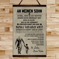 VK032 - To My Son - German - Viking Canvas With The Wood Frame