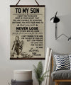 VK035 - To My Son - Lagertha - Viking Canvas With The Wood Frame