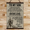 VK035 - To My Son - Lagertha - Viking Canvas With The Wood Frame