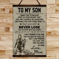 VK035 - To My Son - Lagertha - Viking Canvas With The Wood Frame