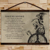 VK041 - Make No Mistake - Ragnar - Viking Canvas With The Wood Frame