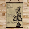 VK044 - 7 5 3 CODE - Viking Canvas With The Wood Frame