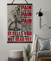 VK046 - PAIN - You Are Not Dead Yet - Viking Canvas With The Wood Frame