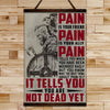 VK046 - PAIN - You Are Not Dead Yet - Viking Canvas With The Wood Frame