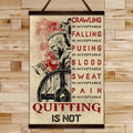 VK047 - Quitting Is Not - Ragnar - Viking Canvas With The Wood Frame