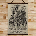 VK052 - Call On Me Brother - Viking Canvas With The Wood Frame