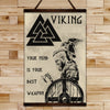 VK055 - Your Mind Is Your Best Weapon - Ragnar - Viking Canvas With The Wood Frame