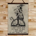 VK056 - I’m Not Going To Lose - Ragnar - Viking Canvas With The Wood Frame