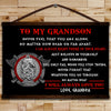 VK058 - To My Grandson - Viking Canvas With The Wood Frame