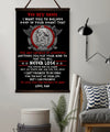 VK060 - To My Son - Never Lose - Viking Canvas With The Wood Frame