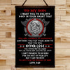 VK060 - To My Son - Never Lose - Viking Canvas With The Wood Frame