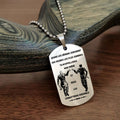 Engrave VKD003 - Call On Me Brother - French - Viking Dog Tag