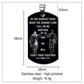 Engrave VKD004 - Call On Me Brother - English - Black - Viking Dog Tag