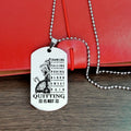 Engrave VKD008 - Quitting Is Not - Viking Dog Tag