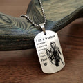 Engrave VKD009 - I Am A Warrior - Viking Dog Tag