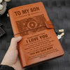 VKN038 (JD200) - Dad To Son - Your Way Back Home - Vintage Journal - Viking Notebook