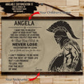 WA014 - Dad To Daughter - Never Lose - English - Spartan - Horizontal Poster - Horizontal Canvas - Warrior Poster