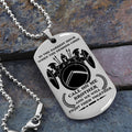 WAD046 - Call On Me Brother - Don't Quit - Warrior Dog Tag - Engrave Double Sliver Dog Tag