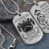 WAD049 - Call On Me Brother - Quitting Is Not - Warrior Dog Tag - Engrave Double Sliver Dog Tag