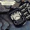 WAD051 - Call On Me Brother - Don't Quit - Warrior Dog Tag - Engrave Double Black Dog Tag