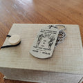 Call on me Brother- Navy - Dragon ball - Goku Vegeta- Soldier - Engraved Dog Tag All Style