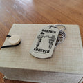 BR6-Call on me Brother - Brother Forever - Dragon ball Goku Vegeta - Soldier -Engraved Dog Tag Two Side