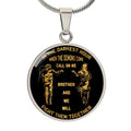 BR21  BRT Call on me Brother - Dragon ball Goku Vegeta - Soldier - Engraved Dog Tag 18K Dog Tag Necklace gold all style