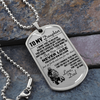 Soldier - Dad To Daughter - Never Lose - Army - English - Luxury Dog Tag - Military Ball Chain