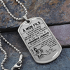 Samurai - Dad To Son - Never Lose - French - Luxury Dog Tag - Military Ball Chain