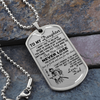 Samurai - Dad To Daughter - Never Lose - English - Luxury Dog Tag - Military Ball Chain