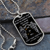 Soldier - Call On Me Brother - Galaxy - English - Luxury Dog Tag - Military Ball Chain