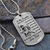 Samurai - Dad To Daughter - Never Forget That I Love You - English - Luxury Dog Tag - Military Ball Chain