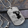 Samurai - 7 5 3 CODE - English - Luxury Dog Tag - Military Ball Chain