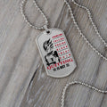 Dragon Ball - Quitting Is Not - Vegeta- Dragon Ball Dog Tag - Military Ball Chain - Luxury Dog Tag