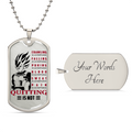 Dragon Ball - Quitting Is Not - Vegeta- Dragon Ball Dog Tag - Military Ball Chain - Luxury Dog Tag