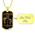 Br9 Call on me Brother - Dragon ball Goku Vegeta - Soldier - Engraved Dog Tag 18K gold all style