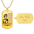 Dragon Ball - Quitting Is Not - Vegeta- Dragon Ball Dog Tag - Military Ball Chain - Luxury Dog Tag