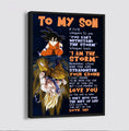 H1101 TO MY SON- I AM THE STORM - DRAGON BALL - GOKU - CANVAS POSTER