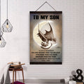 XH332- To My Son Alway remember - Goku -Vegeta- English - Horizontal Poster - Horizontal Canvas - Dragon Ball Canvas