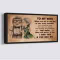 (X7) TO MY WIFE-I HAD YOU-Carl & Ellie-UP - CANVAS POSTER