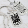 TM4 - To My Son- Dog Tag Two Side- Dragon Ball - Viking