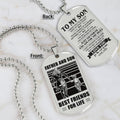 TM4 - To My Son- Dog Tag Two Side- Dragon Ball - Viking