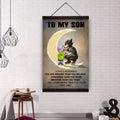 XH332- To My Son Alway remember - Goku -Vegeta- English - Horizontal Poster - Horizontal Canvas - Dragon Ball Canvas