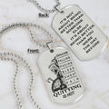 QT1 Dog Tag Two Side - Quitting Is Not- Dragon ball - Goku Vegeta- Soldier - Naruto - Engraved Dog Necklace All Style