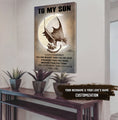 XH332- To My Son Alway remember - Goku -Vegeta- English - Horizontal Poster - Horizontal Canvas - Dragon Ball Canvas