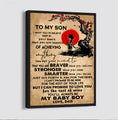 (CV43) TO MY SON- NEVER LOSE - DRAGON BALL - GOKU VEGETA- SOLDIER - NARUTO - CANVAS POSTER ALL STYLE