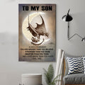 XH332- To My Son Alway remember - Goku -Vegeta- English - Horizontal Poster - Horizontal Canvas - Dragon Ball Canvas