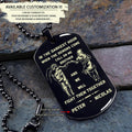 Call on me Brother- Navy - Dragon ball - Goku Vegeta- Soldier - Engraved Dog Tag All Style