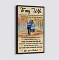 ( QH424) TO MY WIFE-I HAD YOU AND YOU HAD ME - CANVAS POSTER